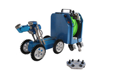 120m CCTV Pipe Inspection Equipment Manual Drum Remote Control With Laptop