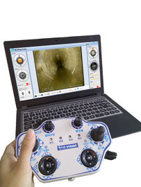 120m CCTV Pipe Inspection Equipment Manual Drum Remote Control With Laptop