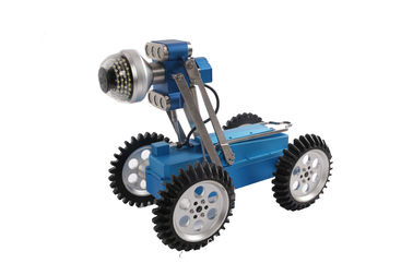 Efficient Robotic Crawler Pipe Inspection System , Pipe Crawler Robot With 92pcs LED Lamps