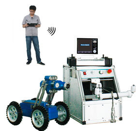 Wireless Control CCTV Pipe Inspection Equipment For Underground , Boiler