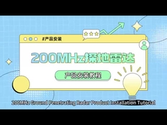 GPR Dual Frequency voor Pipe Detecting Survey Ground Penetrating Radar 200MHz